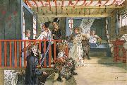 Carl Larsson, Name Day at the Storage Shed